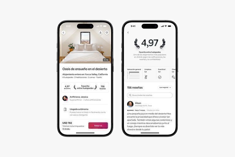 Airbnb presenta Favoritos entre huéspedes, relanza calificaciones y reseñas y otras mejoras
